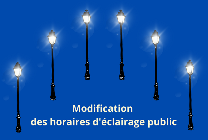 Éclairage public – Modification des horaires de fonctionnement