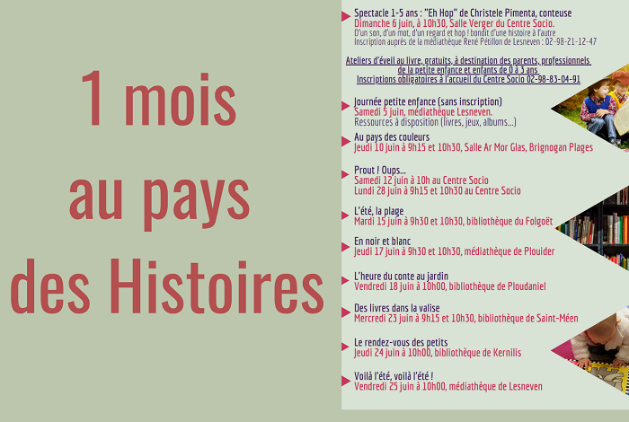 1 mois au pays des Histoires