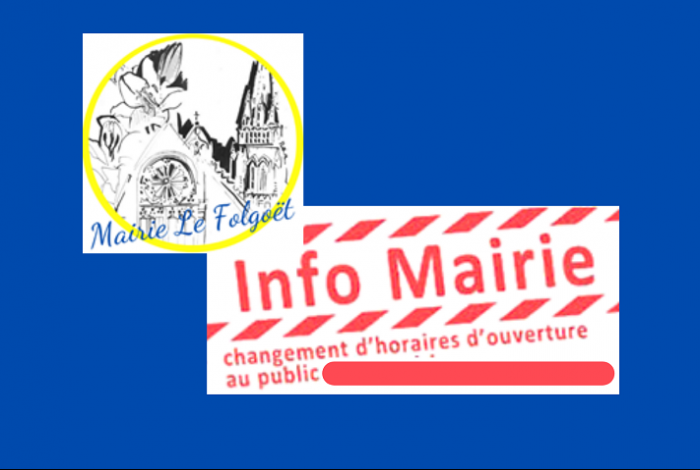 Changements d’horaires de la mairie