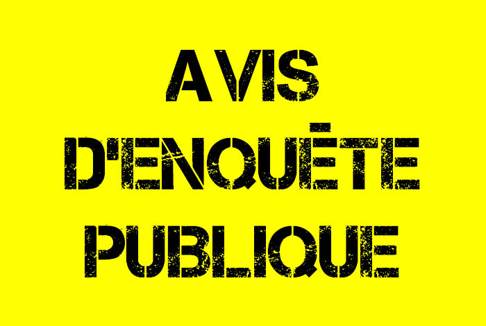 Avis d’enquête publique