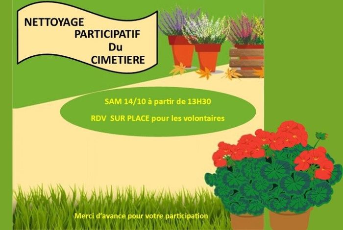 Nettoyage participatif du cimetière