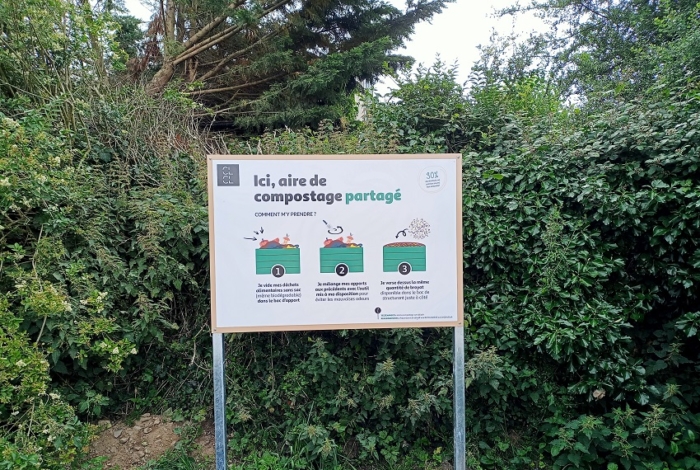 Installation d’un composteur collectif