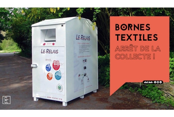 Bornes textiles : arrêt de la collecte