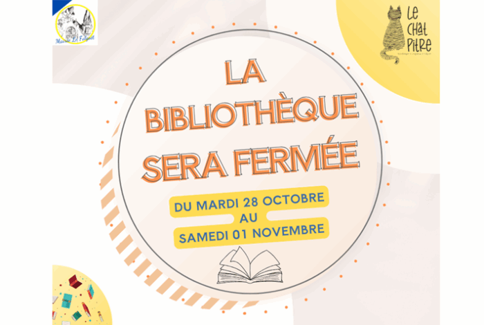 Fermeture exceptionnelle de la bibliothèque