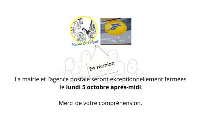 Fermeture exceptionnelle
