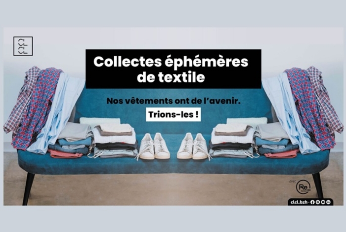 Collectes éphémères de textile